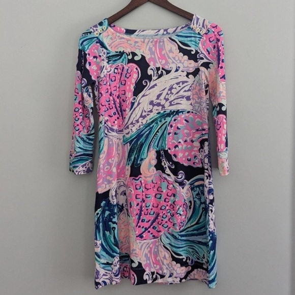 LILLY PULITZER Sophie UPF 50+ Dress in All That She Wants Print - Picture 7 of 16